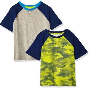 Boys’ Short Sleeve Henley T-shirts