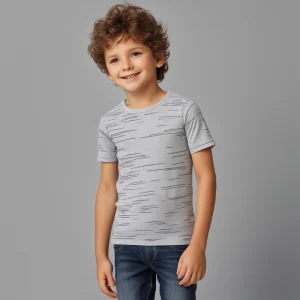 Cotton Print Knitted Boys Tshirt From Bangladesh Factory