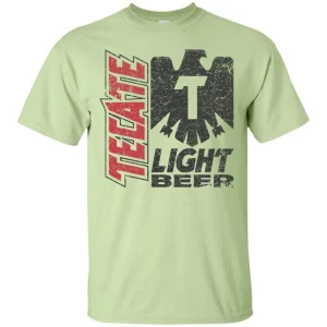 Factory Custom Designed Color Worn Label Pattern Tecate Beer T-shirt Manufacturer Bangladesh