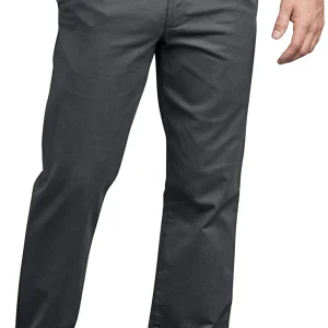 Mens Flex Active Waist Washed Chino Pant Slim Taper Fit