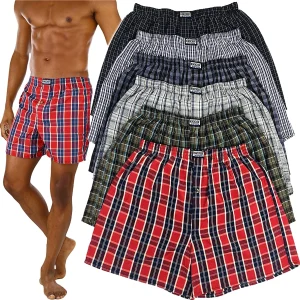 Plaid Boxer Shorts From Bangladesh Undergarments Factory