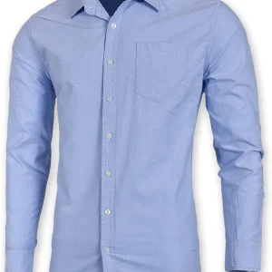 Wholesale Mens Pure Cotton Regular Fit Long Sleeve Pocket Oxford Shirt Manufacturers In Bangladesh Factory Supplier