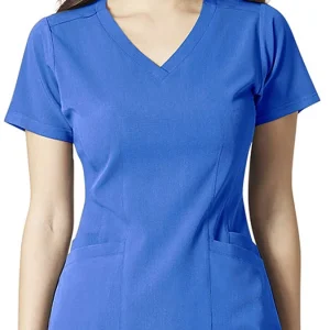 Wholesale Women’s Flex Back V Neck Scrub Top Manufacturers In Bangladesh Factory Supplier
