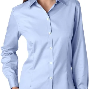 Wholesale Womens Wrinkle Free Spread Collar Oxford Shirt Manufacturers In Bangladesh Factory Supplier