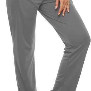 Womens Athletic Sweatpants Lounge Workout Yoga Jogger Pants Quick Dry Comfy Sweat Pants With Zipper Pockets