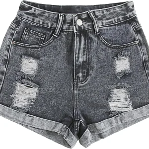 Women's Straight Denim Jean Shorts from Bangladesh Pants Factory